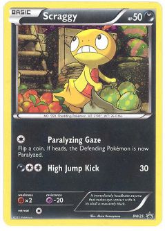 Pokemon Card Promo #BW25 - SCRAGGY (holo-foil)