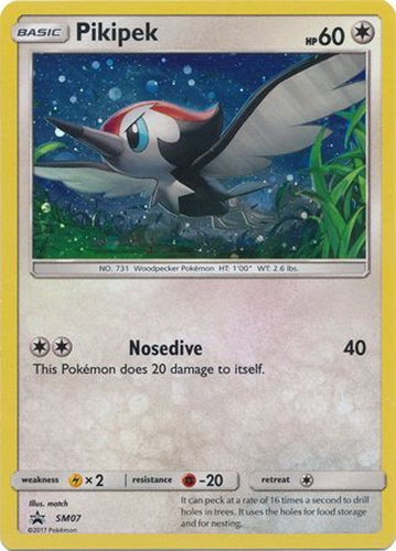Pokemon Card Promo #SM07 - PIKIPEK (holo-foil)
