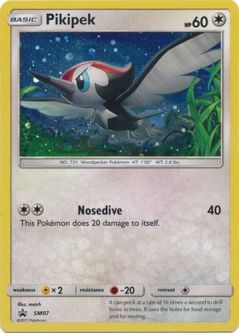 Pokemon Card Promo #SM07 - PIKIPEK (holo-foil)