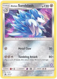 Pokemon Card Promo #SM127 - ALOLAN SANDSLASH (holo-foil)