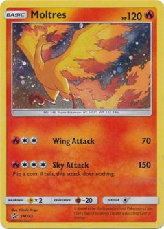 Pokemon Card Promo #SM143 - MOLTRES (holo-foil)