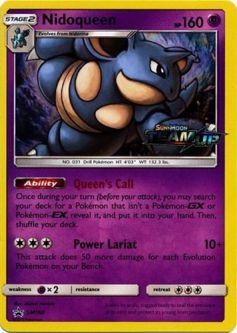 Pokemon Card Promo #SM160 - NIDOQUEEN (holo-foil)