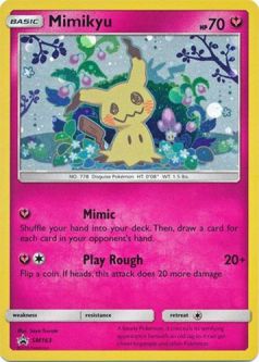 Pokemon Card Promo #SM163 - MIMIKYU (holo-foil)