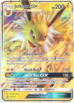 Pokemon Card Promo #SM173 - JOLTEON GX (holo-foil)(JUMBO Oversize - 8 inch)