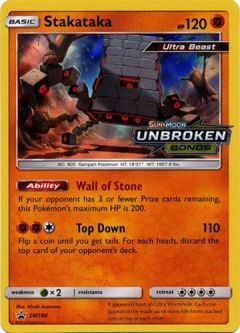 Pokemon Card Promo #SM180 - STAKATAKA (holo-foil)