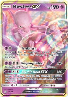 Pokemon Card Promo #SM196 - MEWTWO GX (holo-foil)