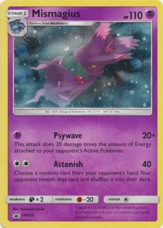 Pokemon Card Promo #SM222 - MISMAGIUS (holo-foil)