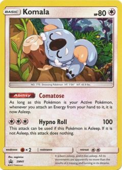 Pokemon Card Promo #SM41 - KOMALA (holo-foil)