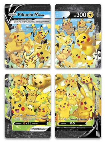 Pokemon Card Promo #SWSH - PIKACHU V-UNION SET OF 4 (holo-foils)