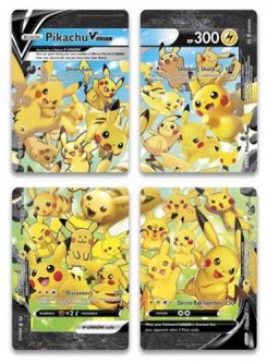 Pokemon Card Promo #SWSH - PIKACHU V-UNION SET OF 4 (holo-foils)