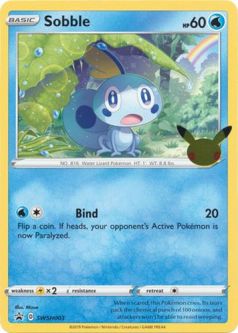 Pokemon Card - Sword & Shield Promo SWSH003 - SOBBLE (JUMBO Size - 8 inch)