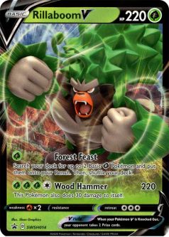 Pokemon Card - S&S Promo SWSH014 - RILLABOOM V
