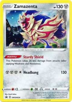 Pokemon Card - S&S Promo SWSH034 - ZAMAZENTA