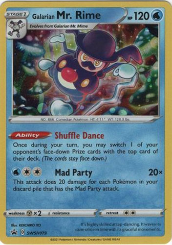Pokemon Card - S&S Promo SWSH079 - GALARIAN MR. RIME