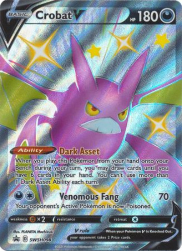 Pokemon Card - S&S Promo SWSH098 - CROBAT V