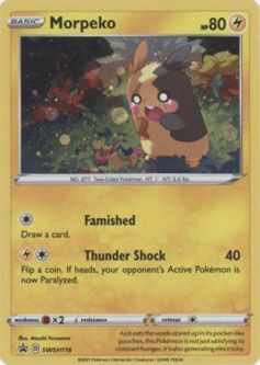 Pokemon Card Promo #SWSH116 - MORPEKO (holo-foil)