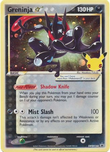 Pokemon Card - S&S Promo #SWSH144 - GRENINJA (holo-foil)