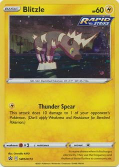 Pokemon Card - S&S Promo #SWSH173 - BLITZLE (holo-foil)