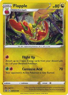Pokemon Card Promo #SWSH189 - FLAPPLE (holo-foil)