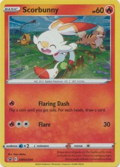 Pokemon Card Promo #SWSH244 - SCORBUNNY (holo-foil)