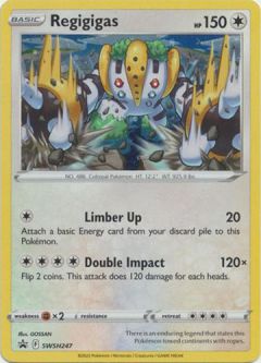 Pokemon Card - S&S Promo #SWSH247 - REGIGIGAS (holo-foil)