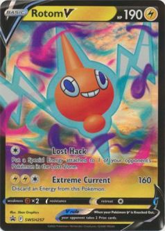 Pokemon Card - S&S Promo #SWSH257 - ROTOM V (holo-foil)