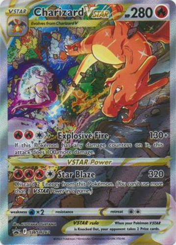 Pokemon Card - S&S Promo #SWSH262 - CHARIZARD VSTAR (holo-foil)