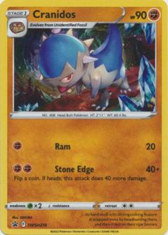 Pokemon Card - S&S Promo #SWSH274 - CRANIDOS (holo-foil)