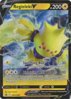 Pokemon Card - S&S Promo #SWSH280 - REGIELEKI V (holo-foil)