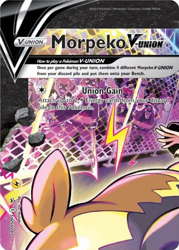 Pokemon Card - S&S Promo #SWSH287 - MORPEKO V-UNION (holo-foil)