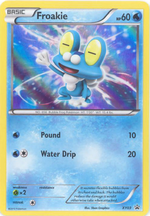 Pokemon Card Promo #XY03 - FROAKIE (holo-foil)