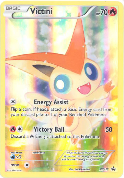 Pokemon Card Promo #XY117 - VICTINI (holo-foil)