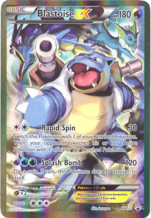 Pokemon Card - XY Promo #XY122 - BLASTOISE EX (holo-foil)