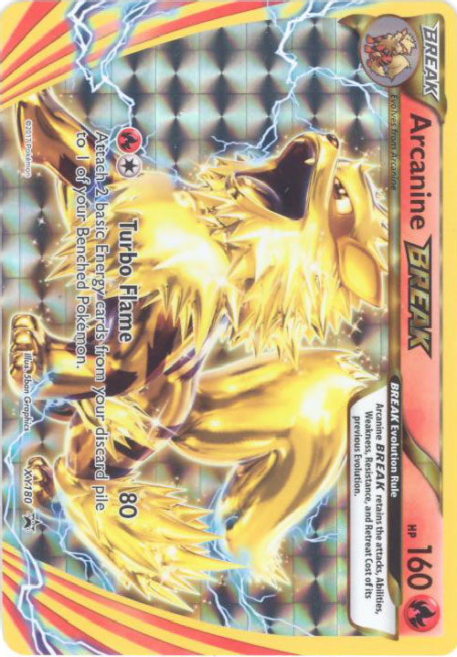 Pokemon Card Promo #XY180 - ARCANINE BREAK (holo-foil)