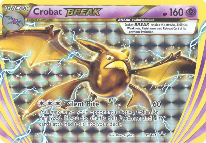 Pokemon Card Promo #XY181 - CROBAT BREAK (holo-foil)