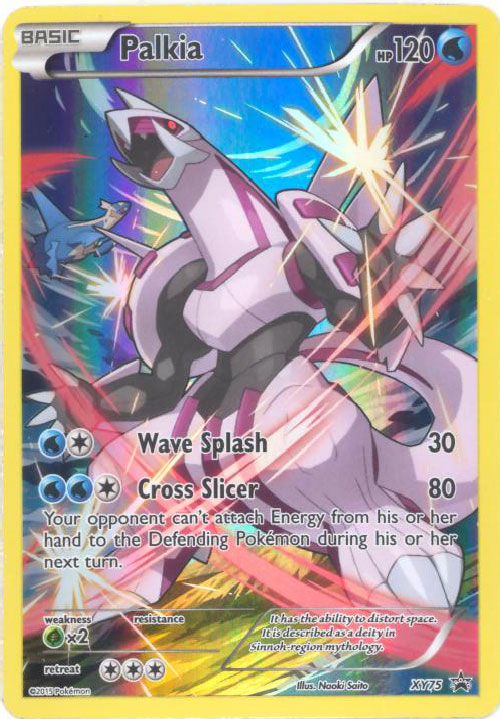 Pokemon Card Promo #XY75 - PALKIA (full art holo)