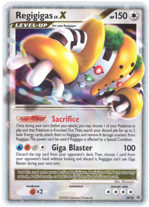 Pokemon Card Promo #DP30 - REGIGIGAS lv.X (holo-foil)