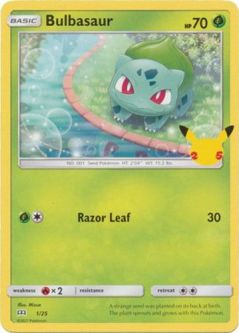 Pokemon Card - McDonalds 2021 Promo 1/25 - BULBASAUR