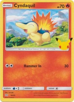 Pokemon Card - McDonalds 2021 Promo 10/25 - CYNDAQUIL