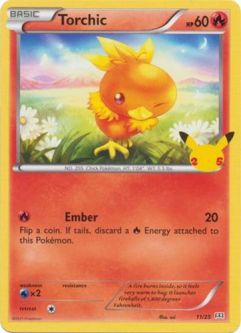 Pokemon Card - McDonalds 2021 Promo 11/25 - TORCHIC