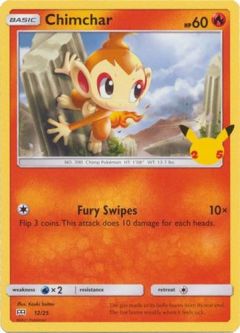 Pokemon Card - McDonalds 2021 Promo 12/25 - CHIMCHAR