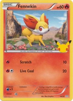 Pokemon Card - McDonalds 2021 Promo 14/25 - FENNEKIN