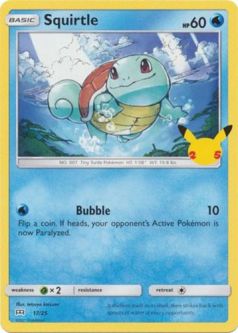 Pokemon Card - McDonalds 2021 Promo 17/25 - SQUIRTLE