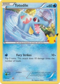 Pokemon Card - McDonalds 2021 Promo 18/25 - TOTODILE