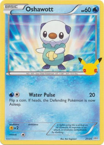 Pokemon Card - McDonalds 2021 Promo 21/25 - OSHAWOTT: BBToyStore.com - Toys, Plush, Trading Cards, Action Figures & Games online retail store shop sale Pokemon Card - McDonalds 2021 Promo 21/25 - OSHAWOTT: BBToyStore.com - Toys, Plush, Trading Cards, Action Figures & Games online retail store shop sale