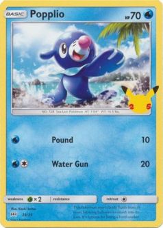 Pokemon Card - McDonalds 2021 Promo 23/25 - POPPLIO