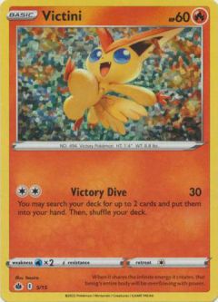 Pokemon Card - McDonalds 2022 Promo 5/15 - VICTINI (holo-foil)