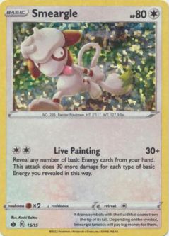 Pokemon Card - McDonalds 2022 Promo 15/15 - SMEARGLE (holo-foil)