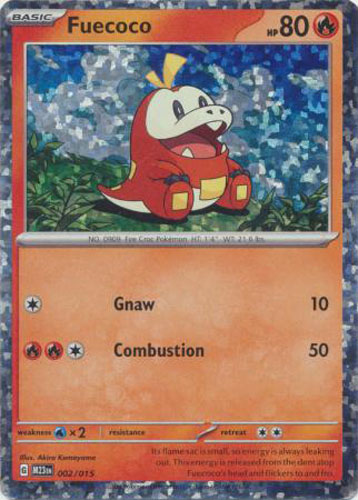 Pokemon Card - McDonalds 2023 Promo 002/015 - FUECOCO (holo