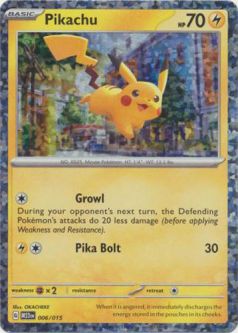 Pokemon Card - McDonalds 2023 Promo 006/015 - PIKACHU (holo-foil)